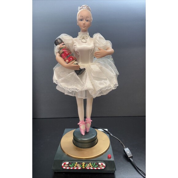 VTG 1997 Rotating Ballerina Nutcracker Suite Musical Animated Christmas Holiday - Picture 1 of 10